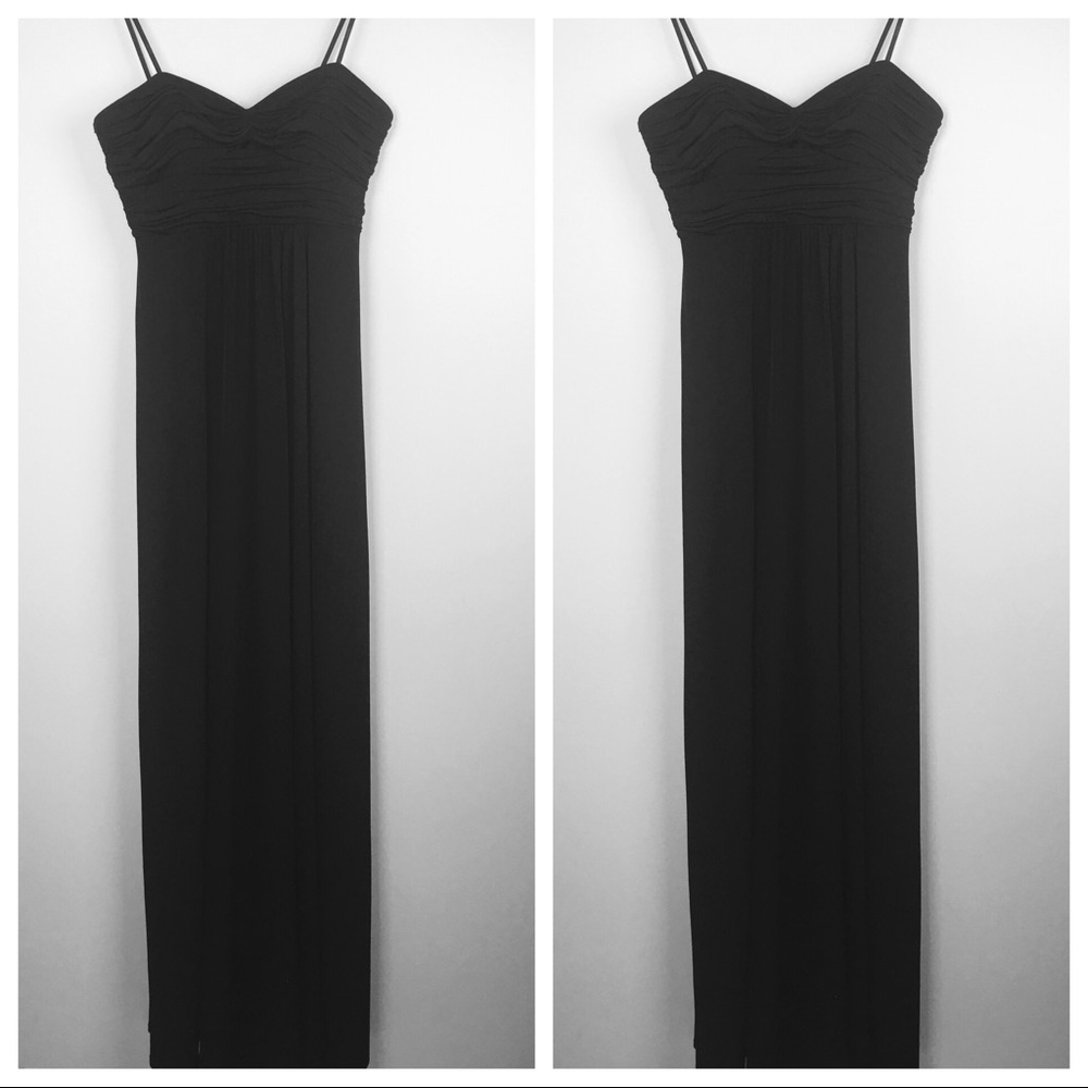 Laundry by Shelli Segal Black Strapless Long Dress